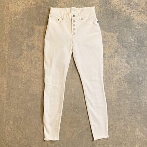 Lucky Brand Bridgette Jeans Womens 0/25 Ankle White High Rise Skinny Stretch